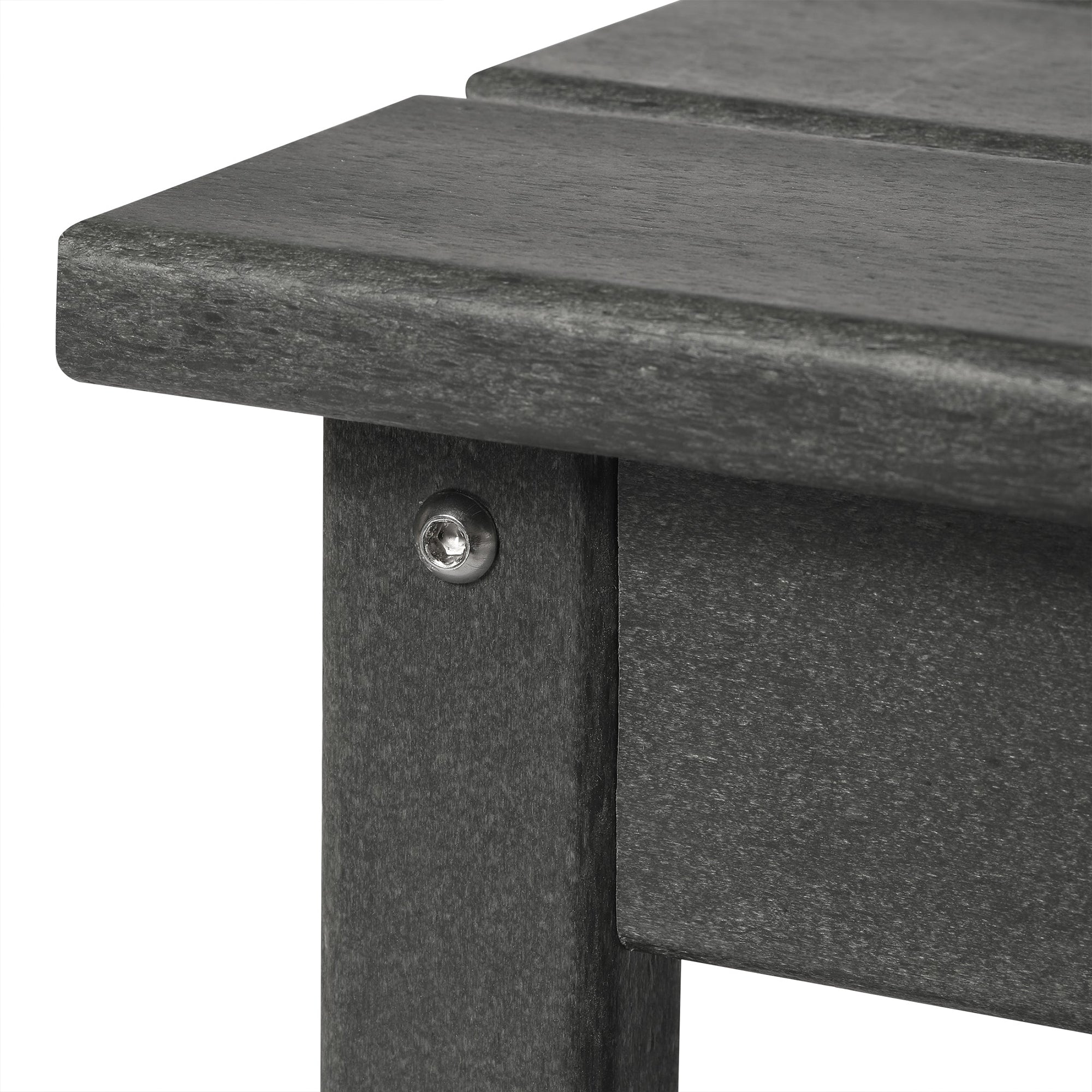 WestinTrends Malibu Outdoor Poly Lumber Coffee Table, 35.25 x 17.5 Inch, Gray