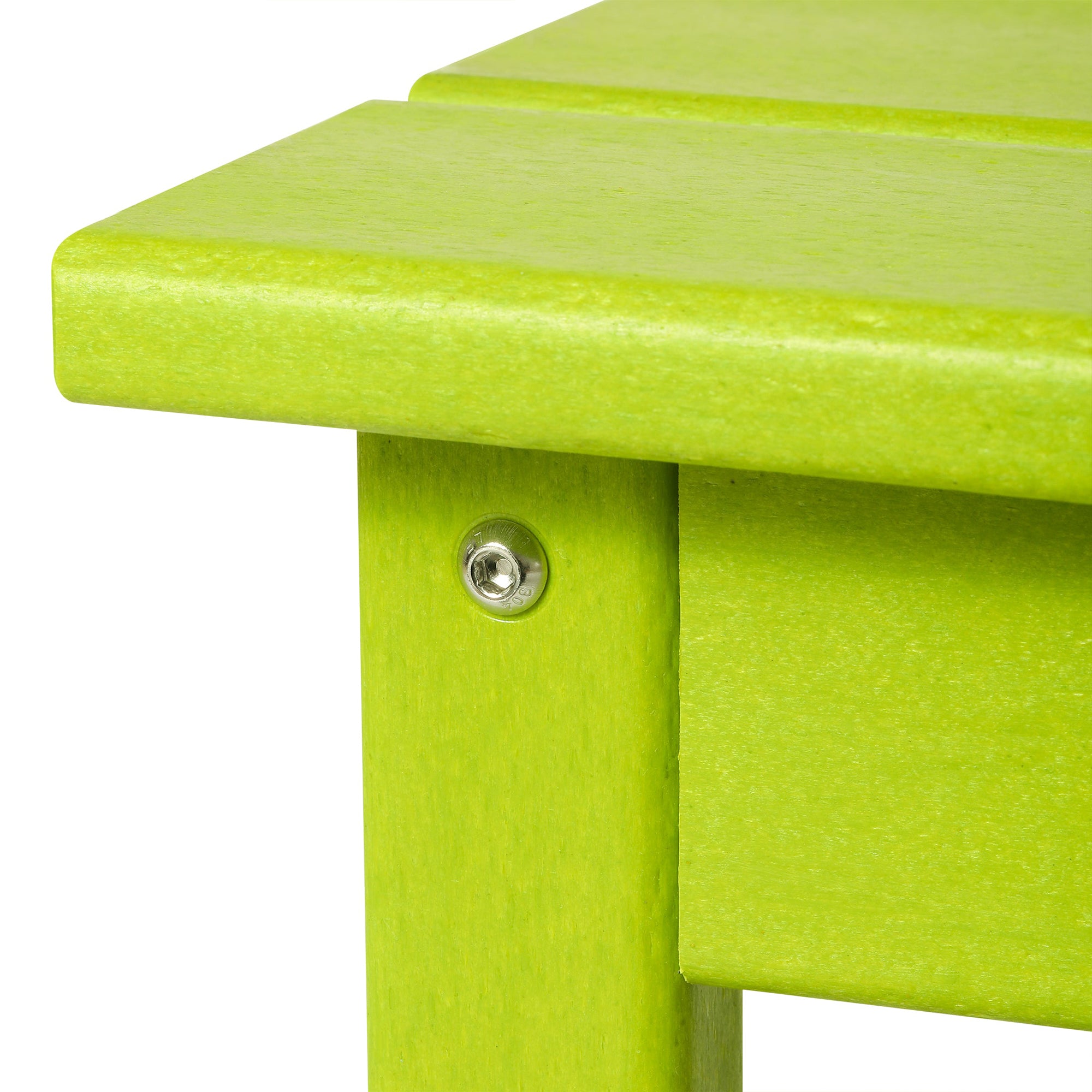 WestinTrends Malibu Outdoor Poly Lumber Coffee Table, 35.25 x 17.5 Inch, Lime