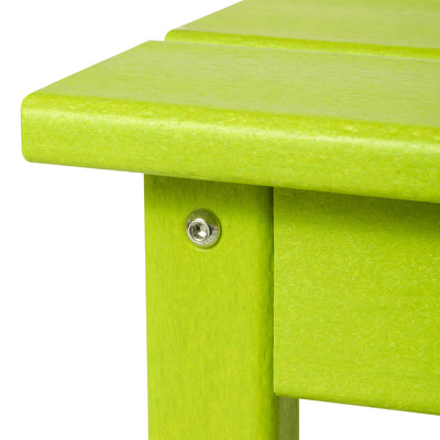WestinTrends Malibu Outdoor Poly Lumber Coffee Table, 35.25 x 17.5 Inch, Lime
