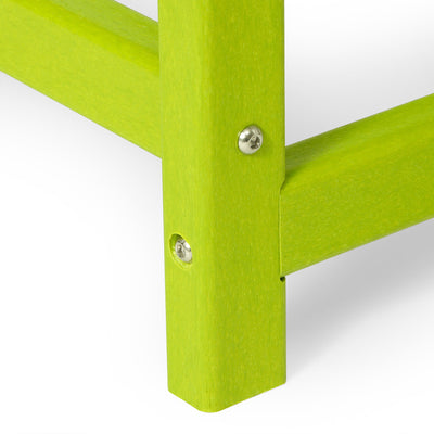 WestinTrends Malibu Outdoor Poly Lumber Coffee Table, 35.25 x 17.5 Inch, Lime