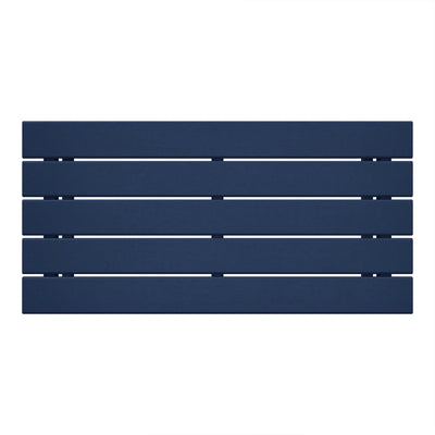 WestinTrends Malibu Outdoor Poly Coffee Table, 35.25 x 17.5 Inch, Navy Blue