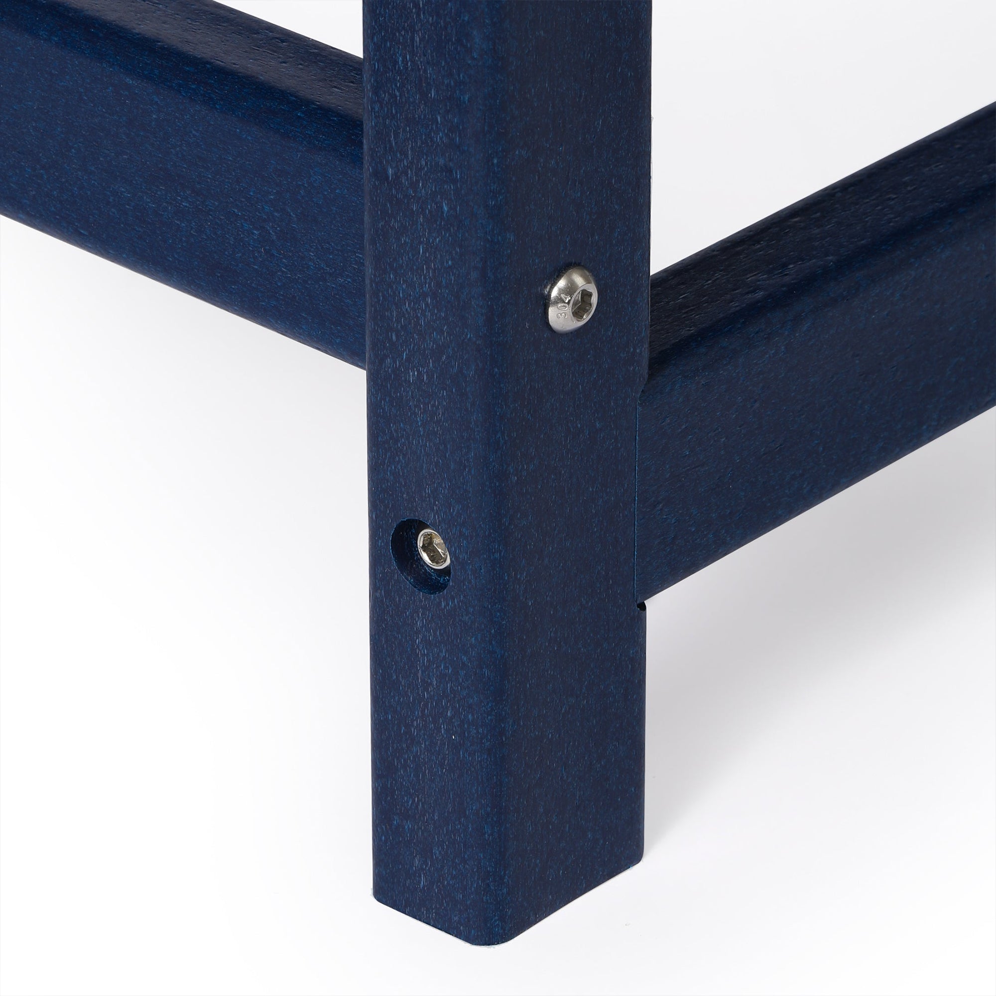 WestinTrends Malibu Outdoor Poly Coffee Table, 35.25 x 17.5 Inch, Navy Blue