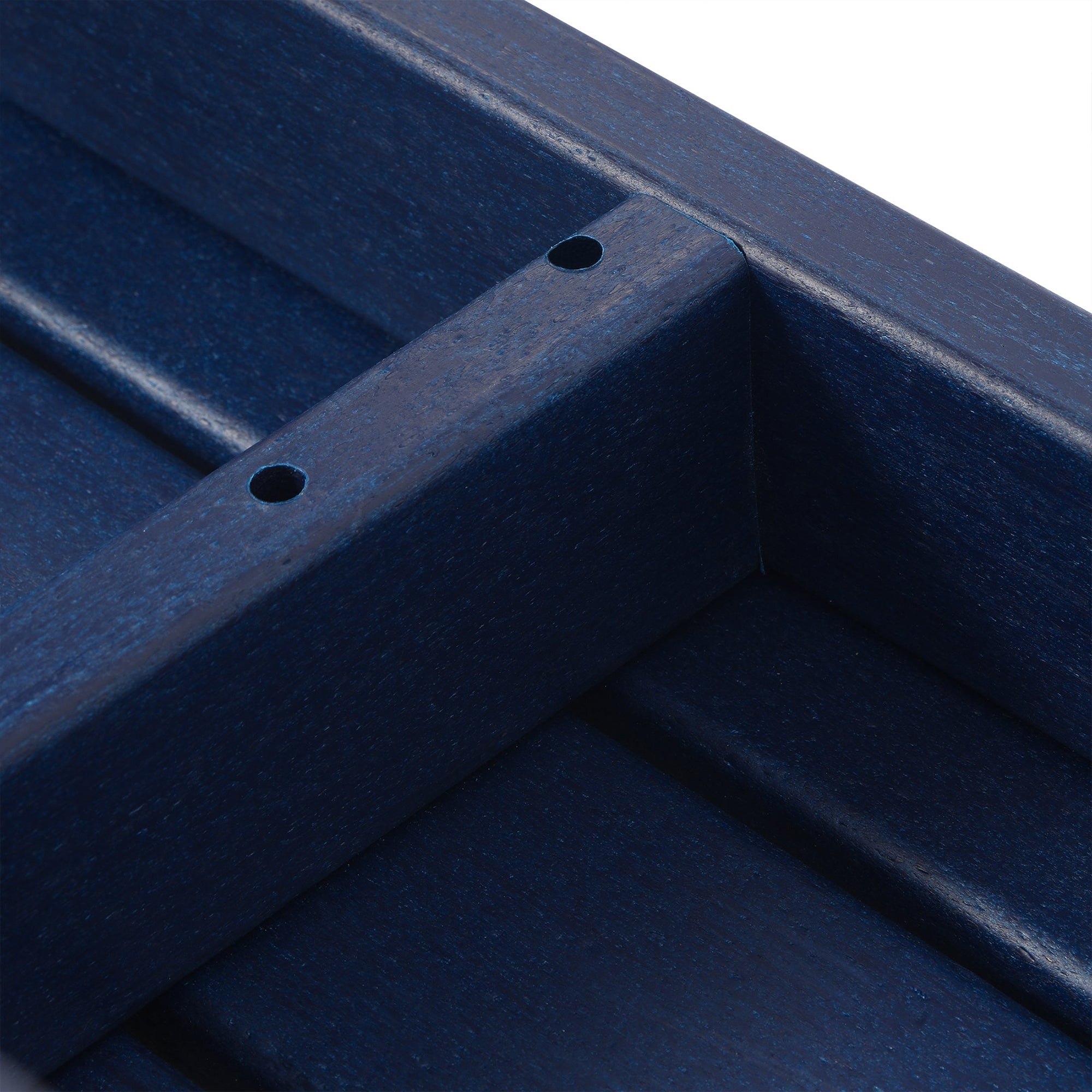 WestinTrends Malibu Outdoor Poly Coffee Table, 35.25 x 17.5 Inch, Navy Blue