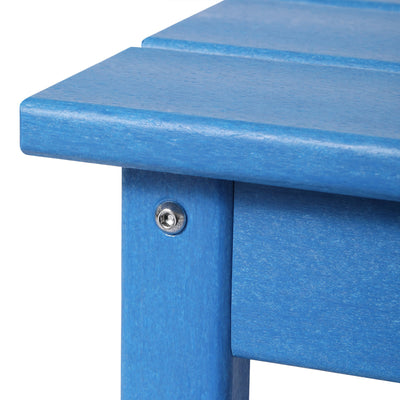 WestinTrends Malibu Outdoor Poly Coffee Table, 35.25 x 17.5 Inch, Pacific Blue