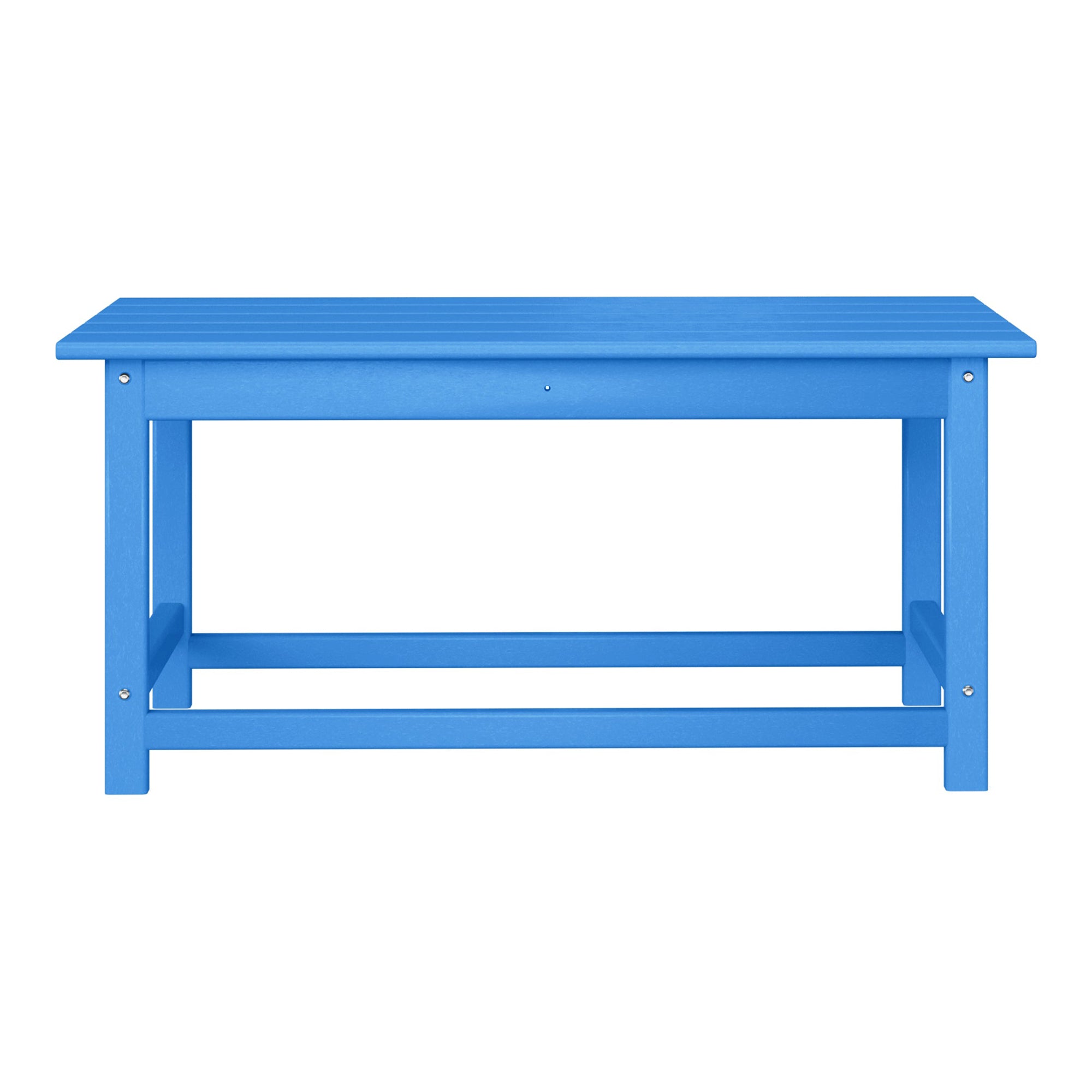 WestinTrends Malibu Outdoor Poly Coffee Table, 35.25 x 17.5 Inch, Pacific Blue