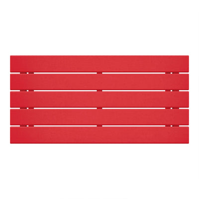 WestinTrends Malibu Outdoor Poly Lumber Coffee Table, 35.25 x 17.5 Inch, Red