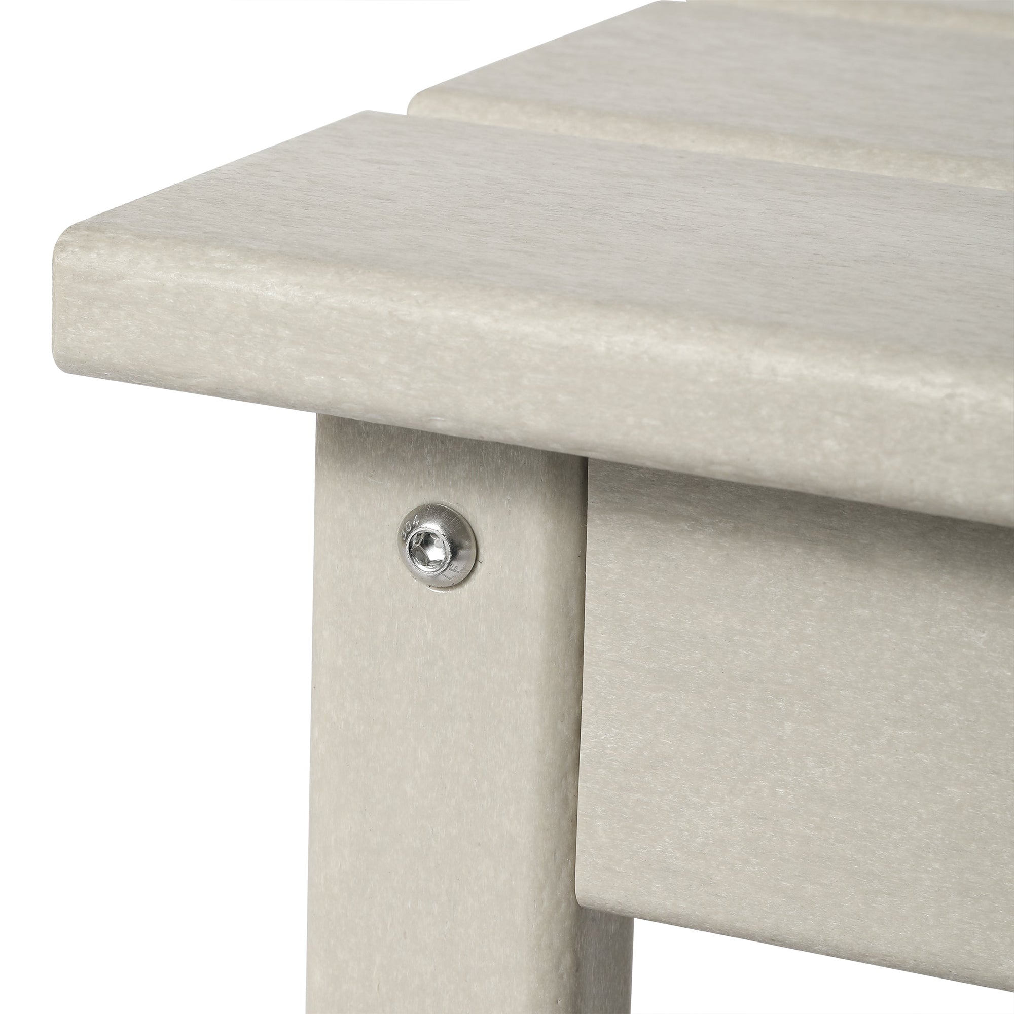 WestinTrends Malibu Outdoor Poly Lumber Coffee Table, 35.25 x 17.5 Inch, Sand