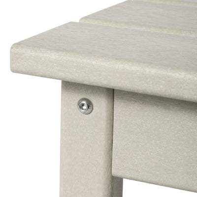 WestinTrends Malibu Outdoor Poly Lumber Coffee Table, 35.25 x 17.5 Inch, Sand