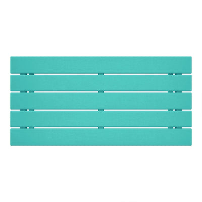 WestinTrends Malibu Outdoor Poly Wood Coffee Table, 35.25 x 17.5 Inch, Turquoise