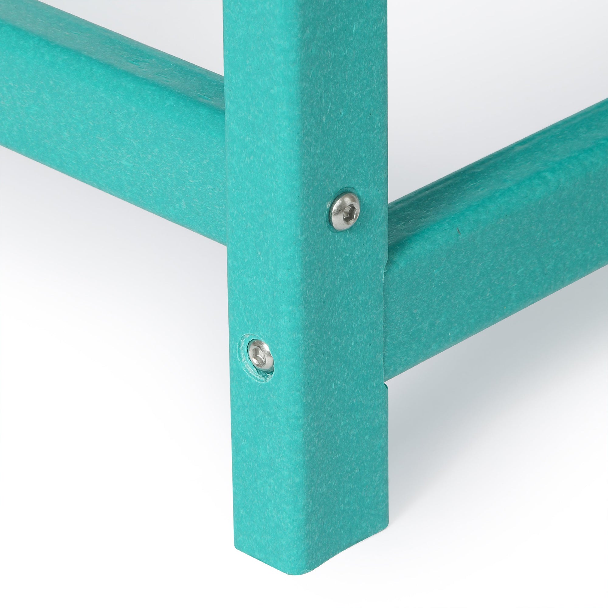 WestinTrends Malibu Outdoor Poly Wood Coffee Table, 35.25 x 17.5 Inch, Turquoise