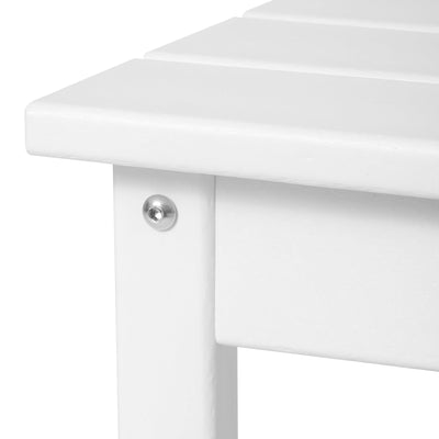 WestinTrends Malibu Outdoor Poly Lumber Coffee Table, 35.25 x 17.5 Inch, White