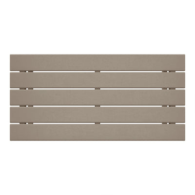 WestinTrends Malibu Outdoor Poly Coffee Table, 35.25 x 17.5 Inch, Weathered Wood
