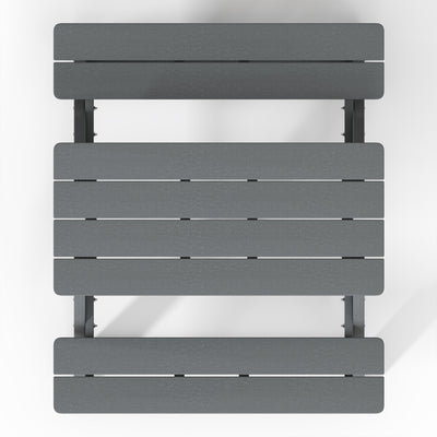 WestinTrends Malibu Indoor/Outdoor Patio HDPE Picnic Bench Table for Kids, Gray