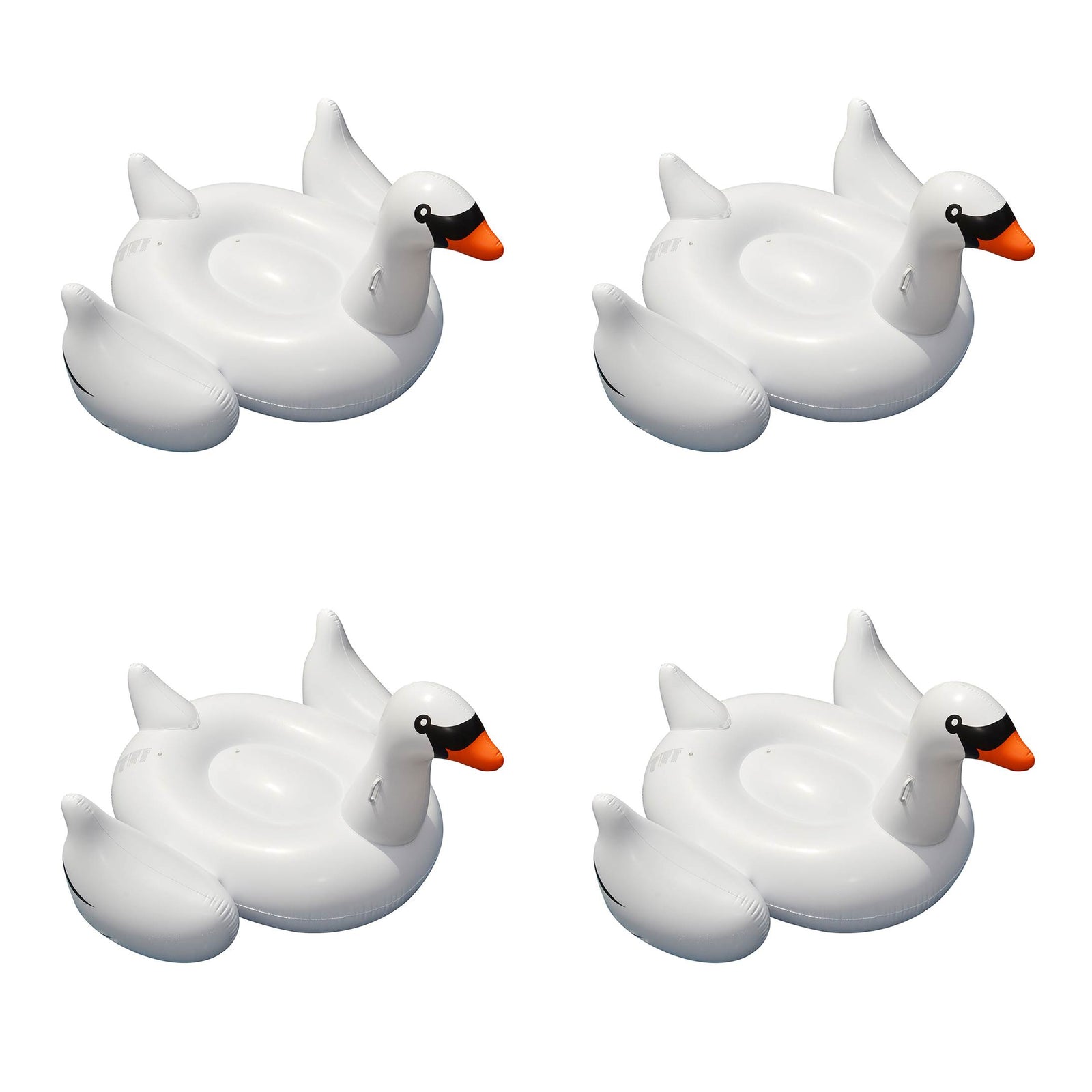 4-Pack Swimline Giant Inflatable Ride-On 75-Inch Swan Floats | 4 x 90621 - VMInnovations