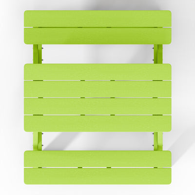 WestinTrends Malibu Indoor/Outdoor Patio HDPE Picnic Bench Table for Kids, Lime