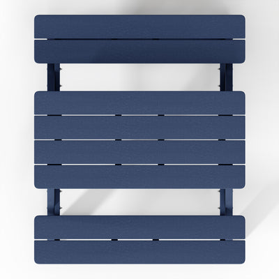 WestinTrends Malibu Outdoor Patio HDPE Picnic Bench Table for Kids, Navy Blue