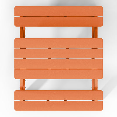 WestinTrends Malibu Indoor or Outdoor HDPE Picnic Bench Table for Kids, Orange