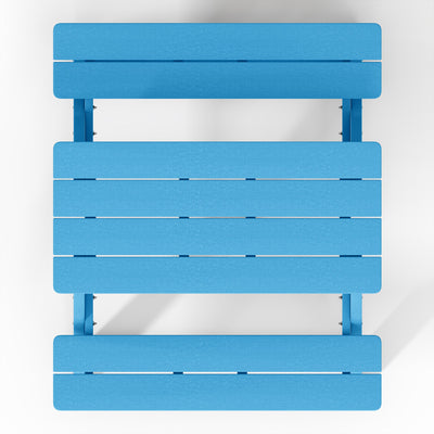 WestinTrends Malibu Outdoor Patio HDPE Picnic Bench Table for Kids, Pacific Blue