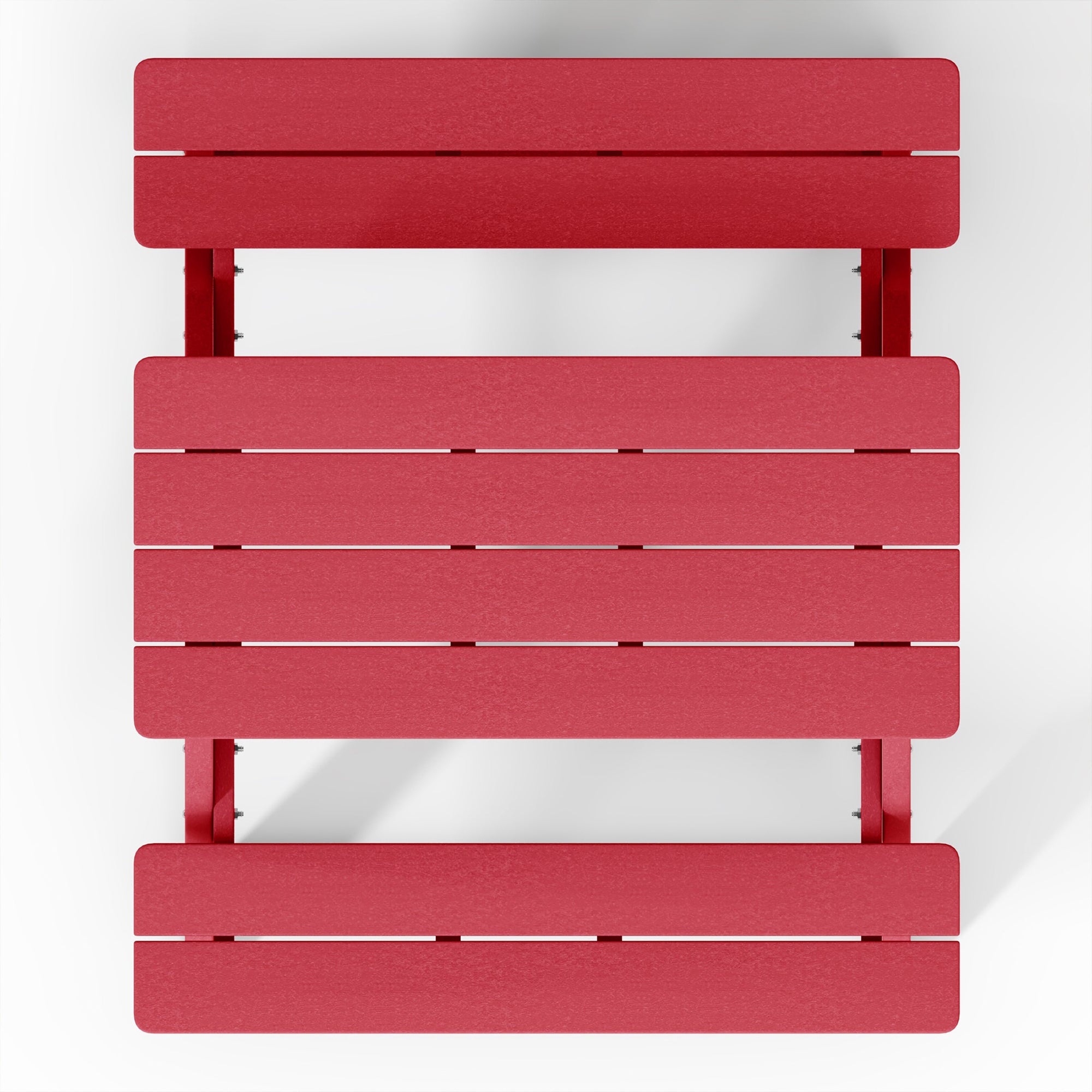 WestinTrends Malibu Indoor/Outdoor Patio HDPE Picnic Bench Table for Kids, Red