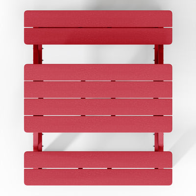 WestinTrends Malibu Indoor/Outdoor Patio HDPE Picnic Bench Table for Kids, Red