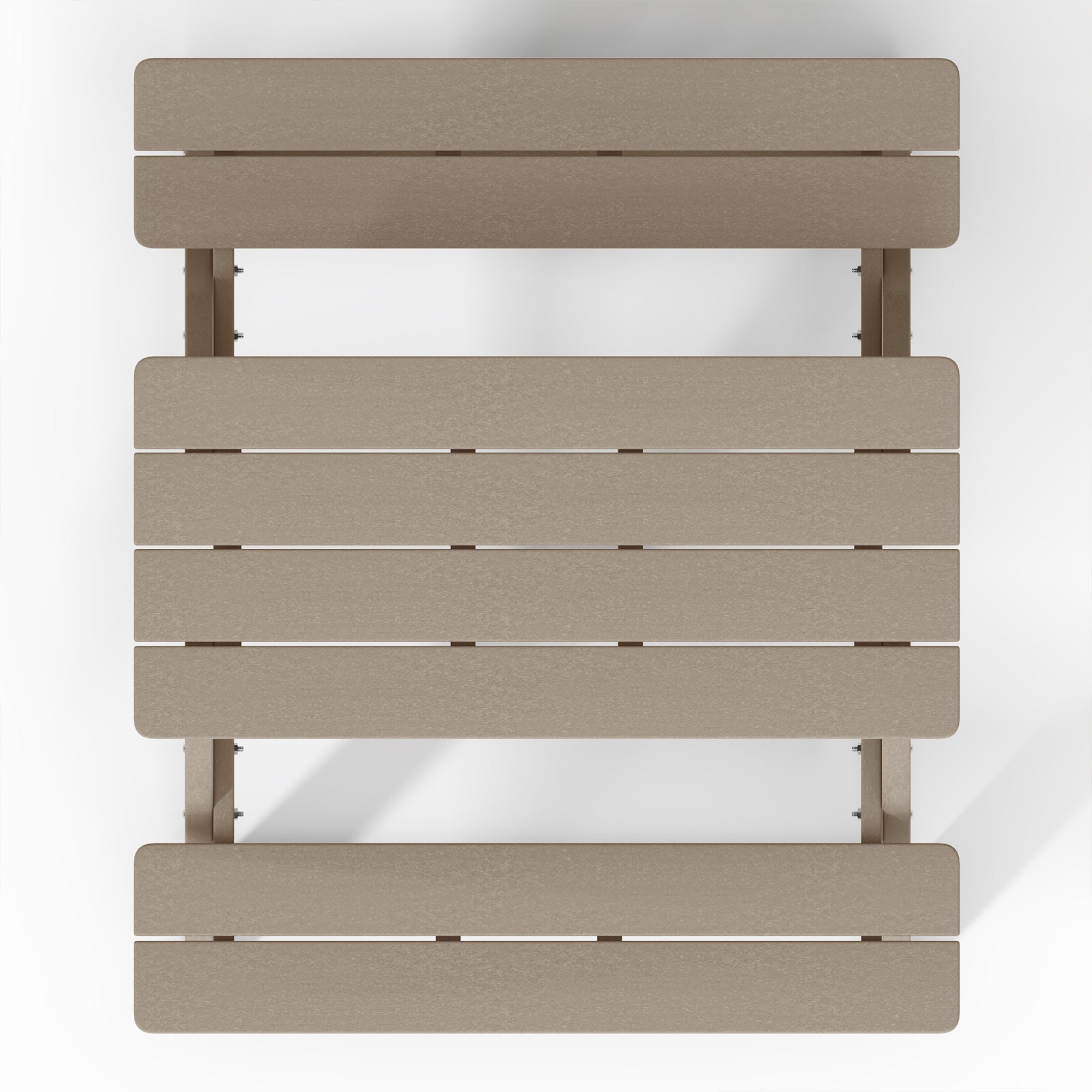 WestinTrends Malibu Outdoor Picnic Bench Table for Kids, HDPE, Weathered Wood