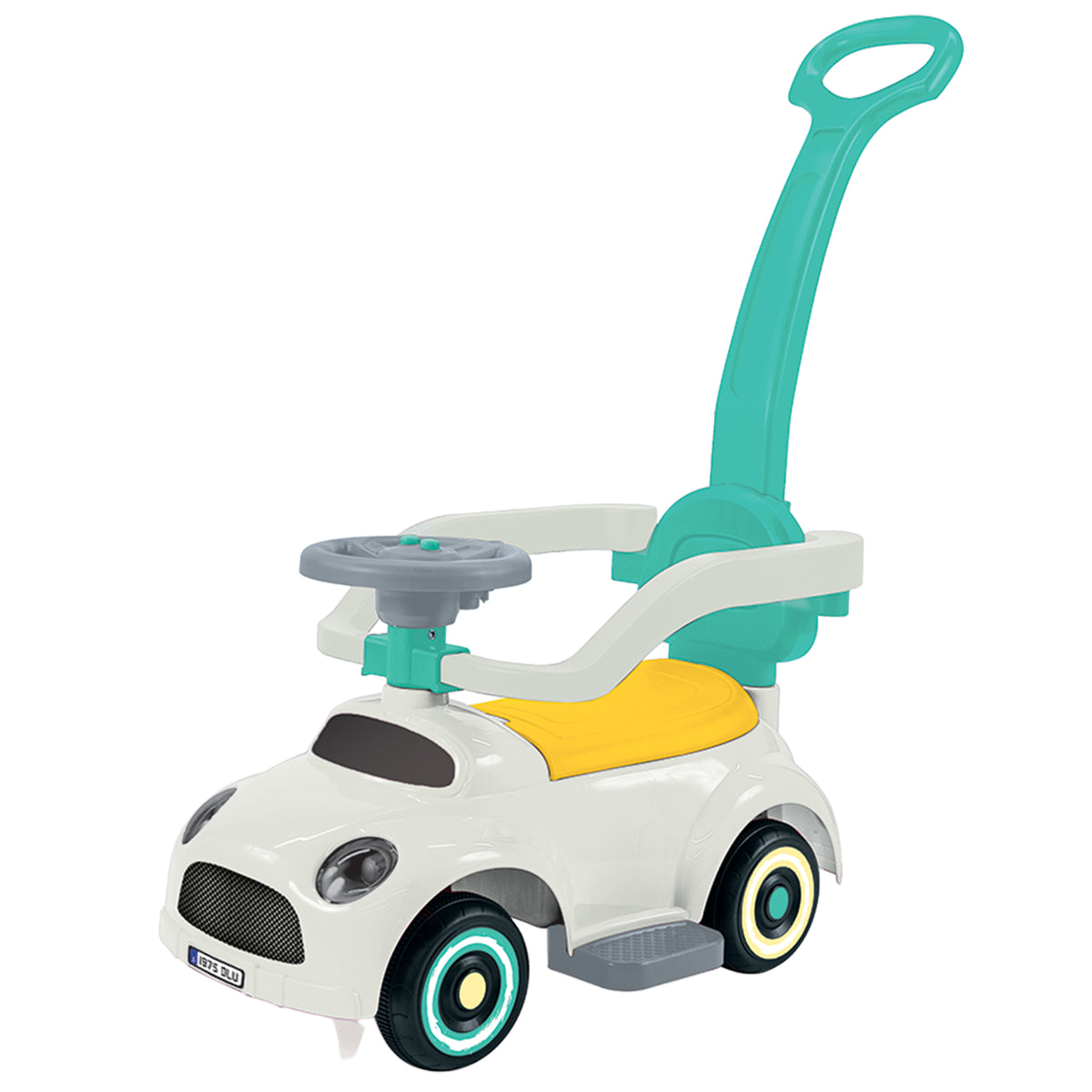 DOLU 3-in-1 Ride On Step Car with Parental Handle for Toddlers 12 Months and Up