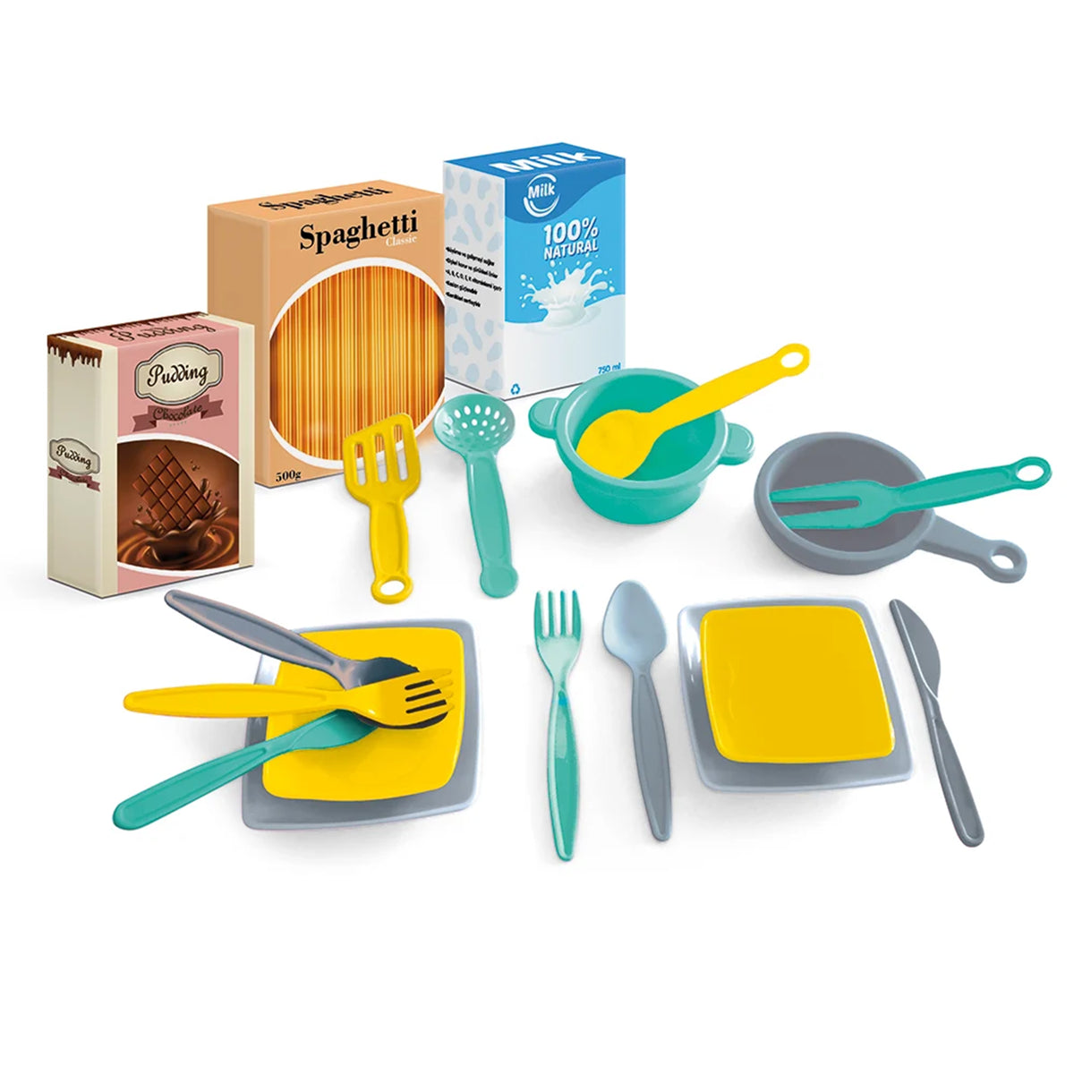 DOLU Complete Kitchen Interactive Toy Playset for Kids Ages 24 Months and Up