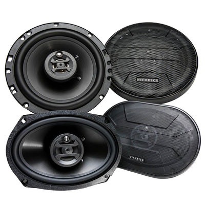 Hifonics Zeus 6.5 Inch Car Audio Coaxial Speakers & 6 x 9 Inch Coaxial Speakers