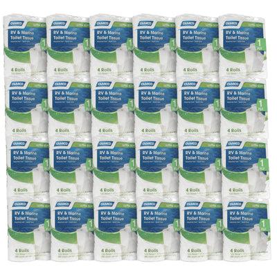 Camco 1-Ply Toilet Paper, 96 Rolls, 280 Flushable Biodegradable Tissue Sheets