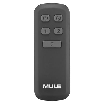 Mule 20 Inch Swag Plug-In Ceiling Fan with Pull Chain and Remote, Matte Black