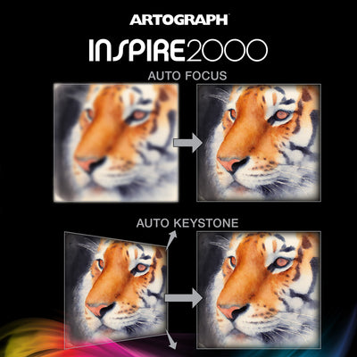Artograph Inspire 2000 Digital Art Projector, Full HD 1080P, Built-In Art Grids