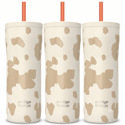 Contigo 3 Pack Streeterville 2.0 Stainless Steel Tumbler with Straw, 24 oz.