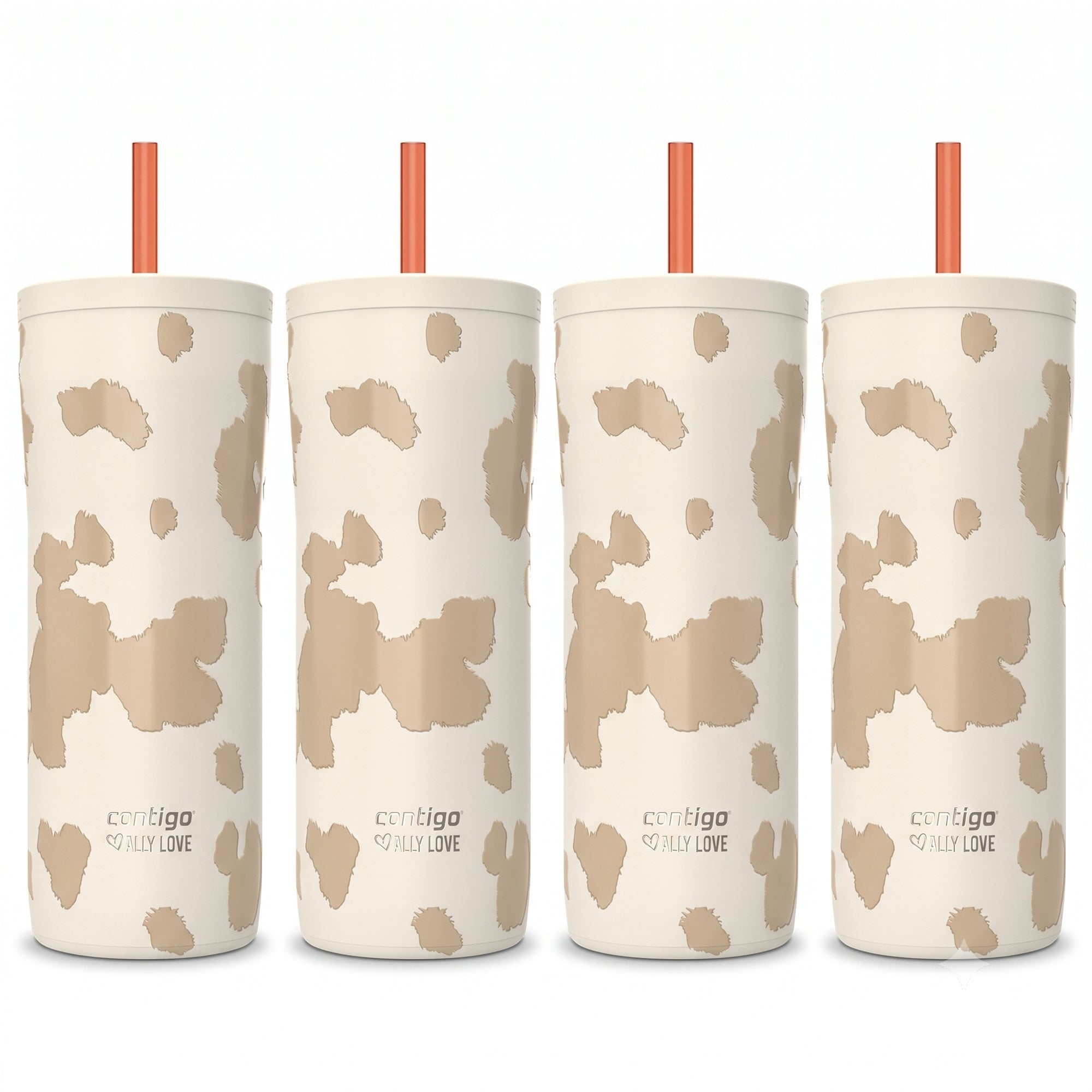 Contigo 4 Pack Streeterville 2.0 Stainless Steel Tumbler with Straw, 24 oz.