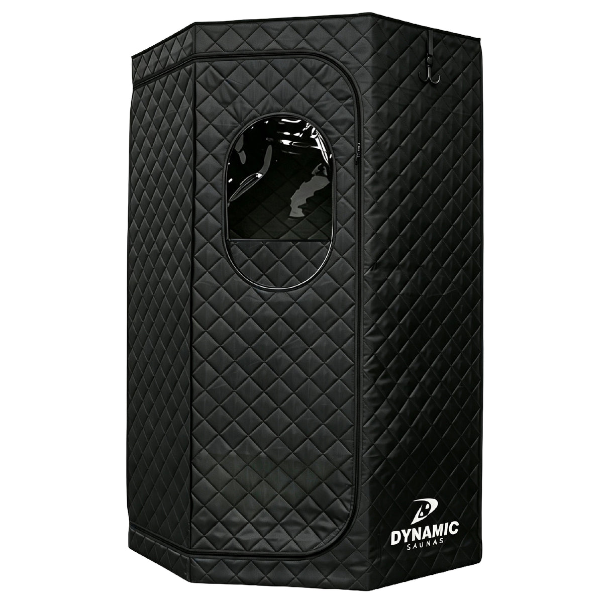 Dynamic Saunas Portable Sauna w/ Steam Generator, Pentagon-Shaped Design, Black