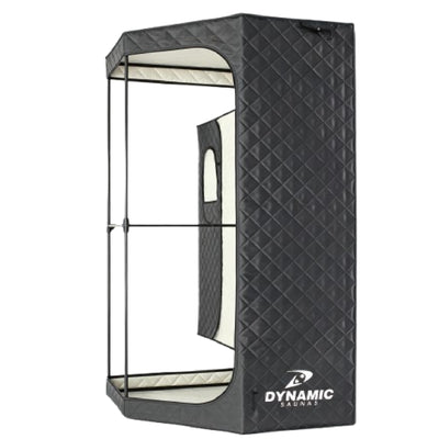 Dynamic Saunas Portable Sauna w/ Steam Generator, Pentagon-Shaped Design, Black