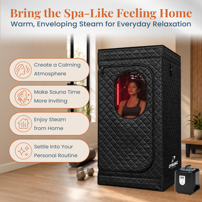 Dynamic Saunas 3.6L Lightweight Steam Generator, Easy Portability and Storage - VMInnovations