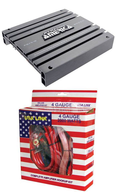 PYRAMID PB2518 3000 Watt 2-Channel Car Audio Amplifier and 4 Gauge Amp Kit Install