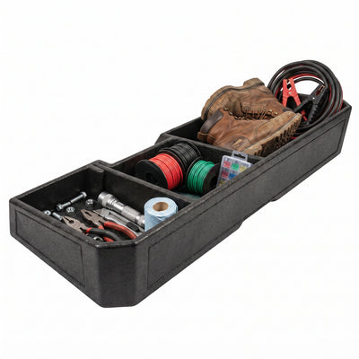 QBomb Truck Underseat Storage Box with 3 Compartments, GMC, Chevy 2019-2026