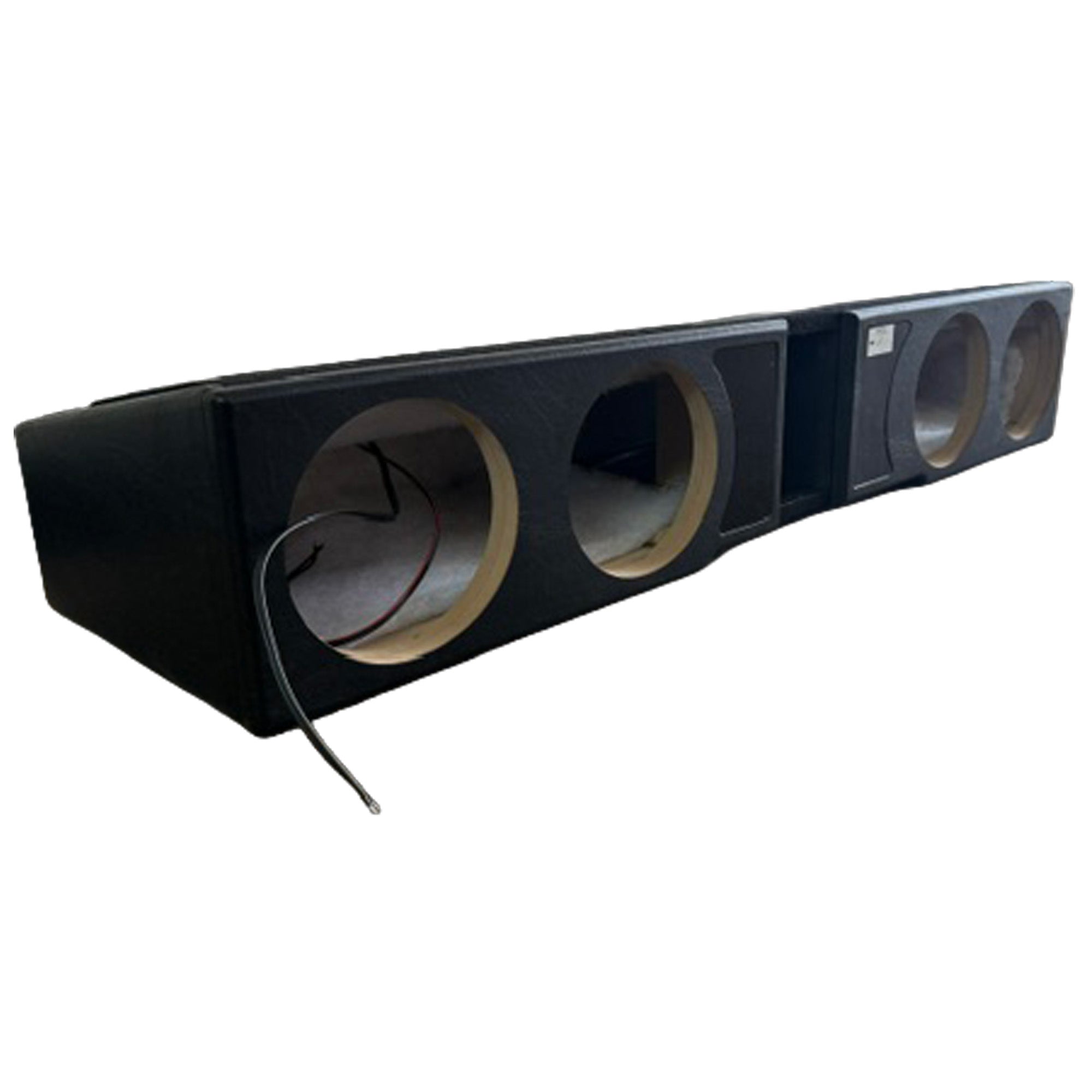 QLuxe Quad 8" Sub Box - Chevy Silverado Crew Cab, GMC Sierra Crew Cab 2007-2026