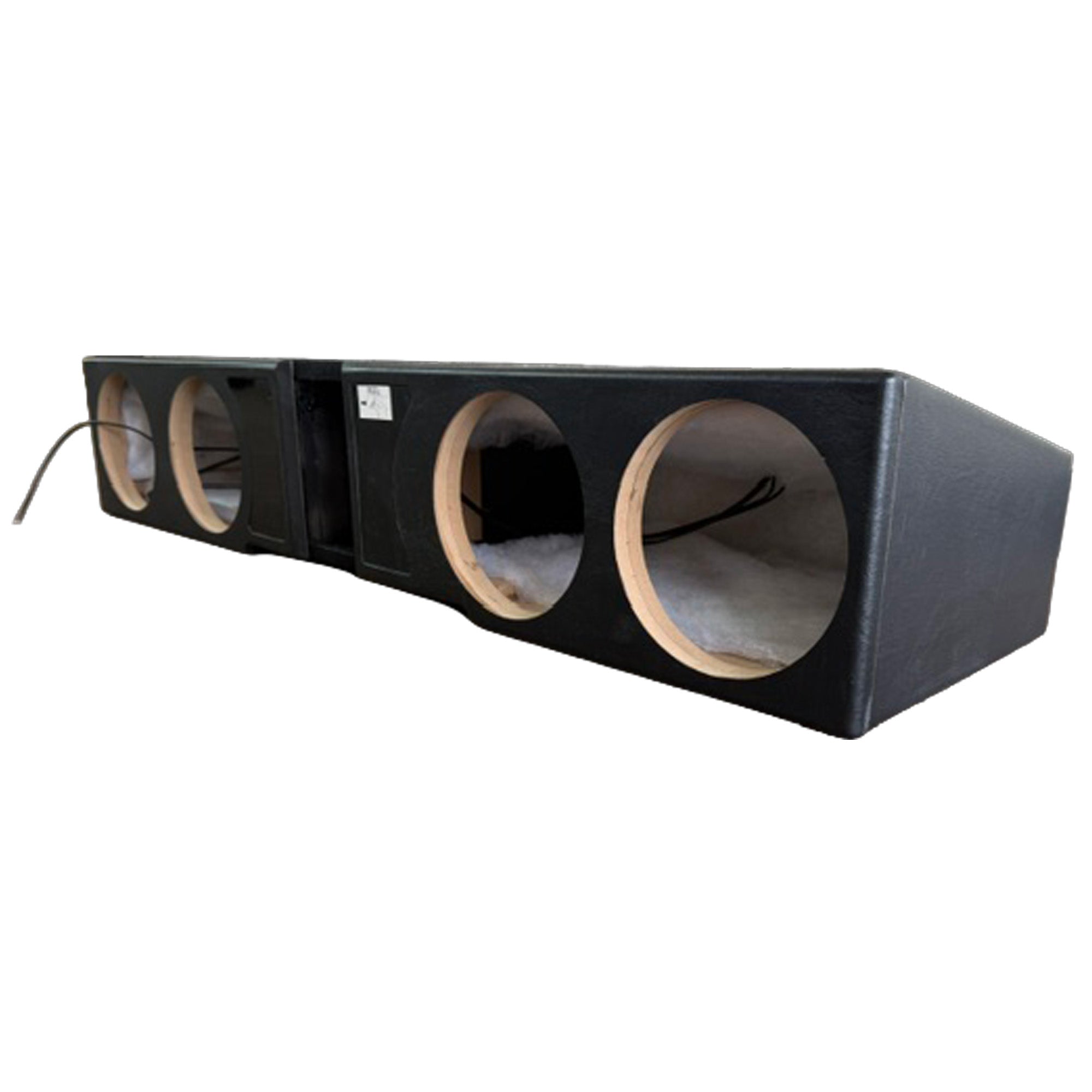 QLuxe Quad 8" Sub Box - Chevy Silverado Crew Cab, GMC Sierra Crew Cab 2007-2026