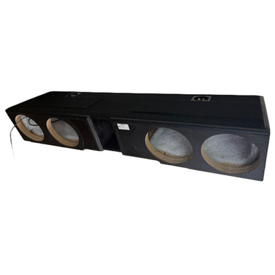 QLuxe Quad 8" Sub Box - Chevy Silverado Crew Cab, GMC Sierra Crew Cab 2007-2026