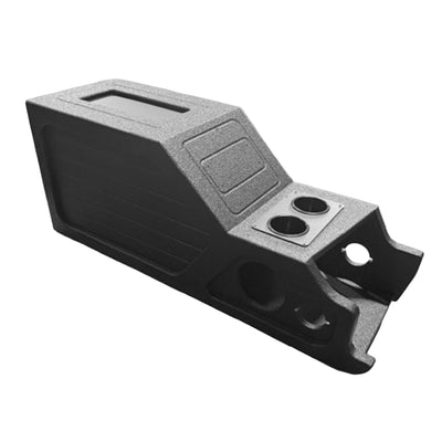QBomb Center Console Enclosure Box, GMC/Chevy Trucks 1999-2006 Ported 12", Black