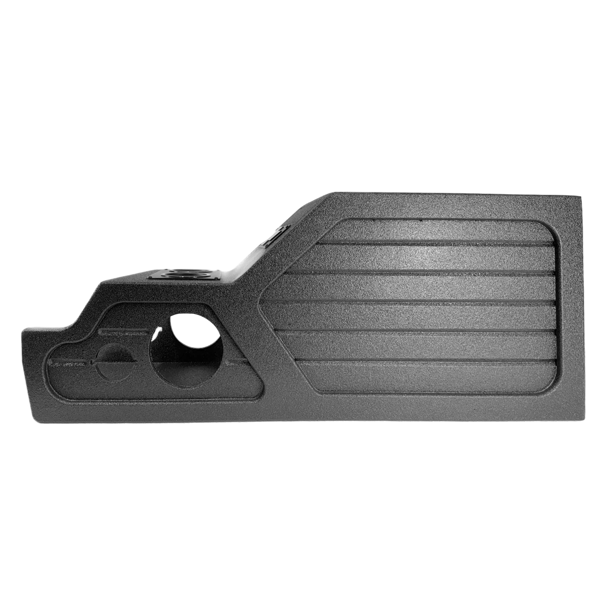 QBomb Center Console Enclosure Box, GMC/Chevy Trucks 1999-2006 Ported 12", Black