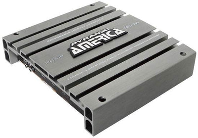 PYRAMID PB918 2000W 2-Channel Car Audio Amplifier Bridge + 4 Gauge Amp Kit Red - VMInnovations