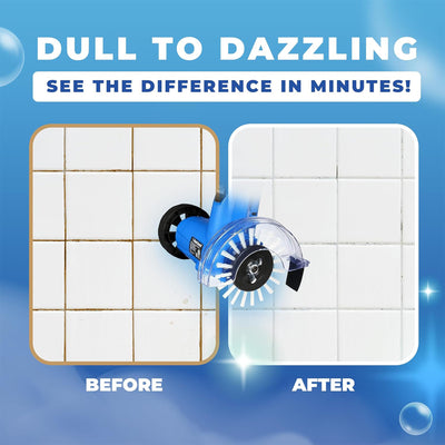 Grout Groovy Electric Stand-Up Grout Cleaner Machine Bundle for Tile Floors