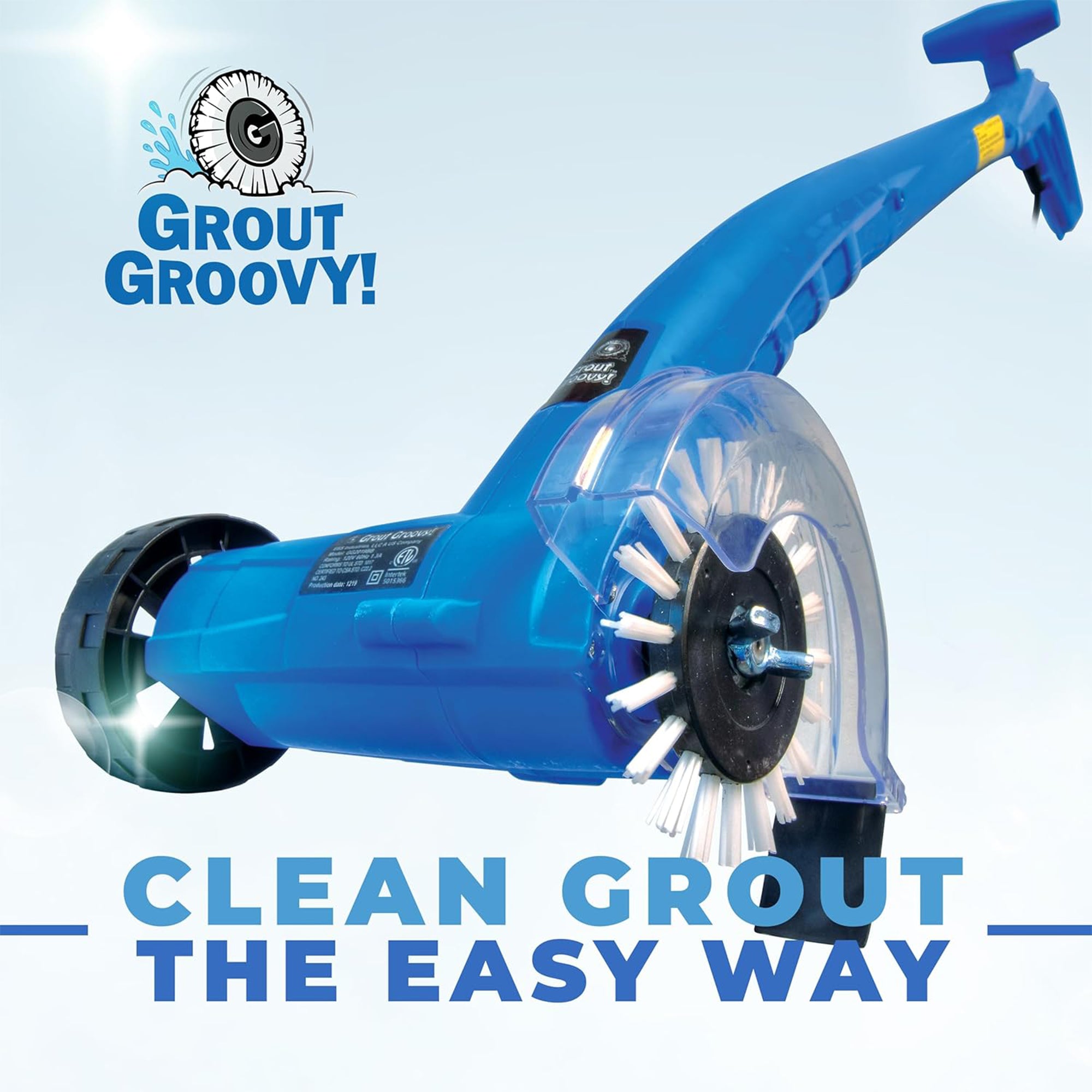 Grout Groovy Electric Stand-Up Grout Cleaner Machine Bundle for Tile Floors