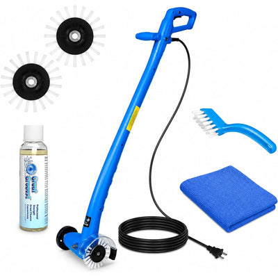 Grout Groovy Electric Stand-Up Grout Cleaner Machine Bundle for Tile Floors