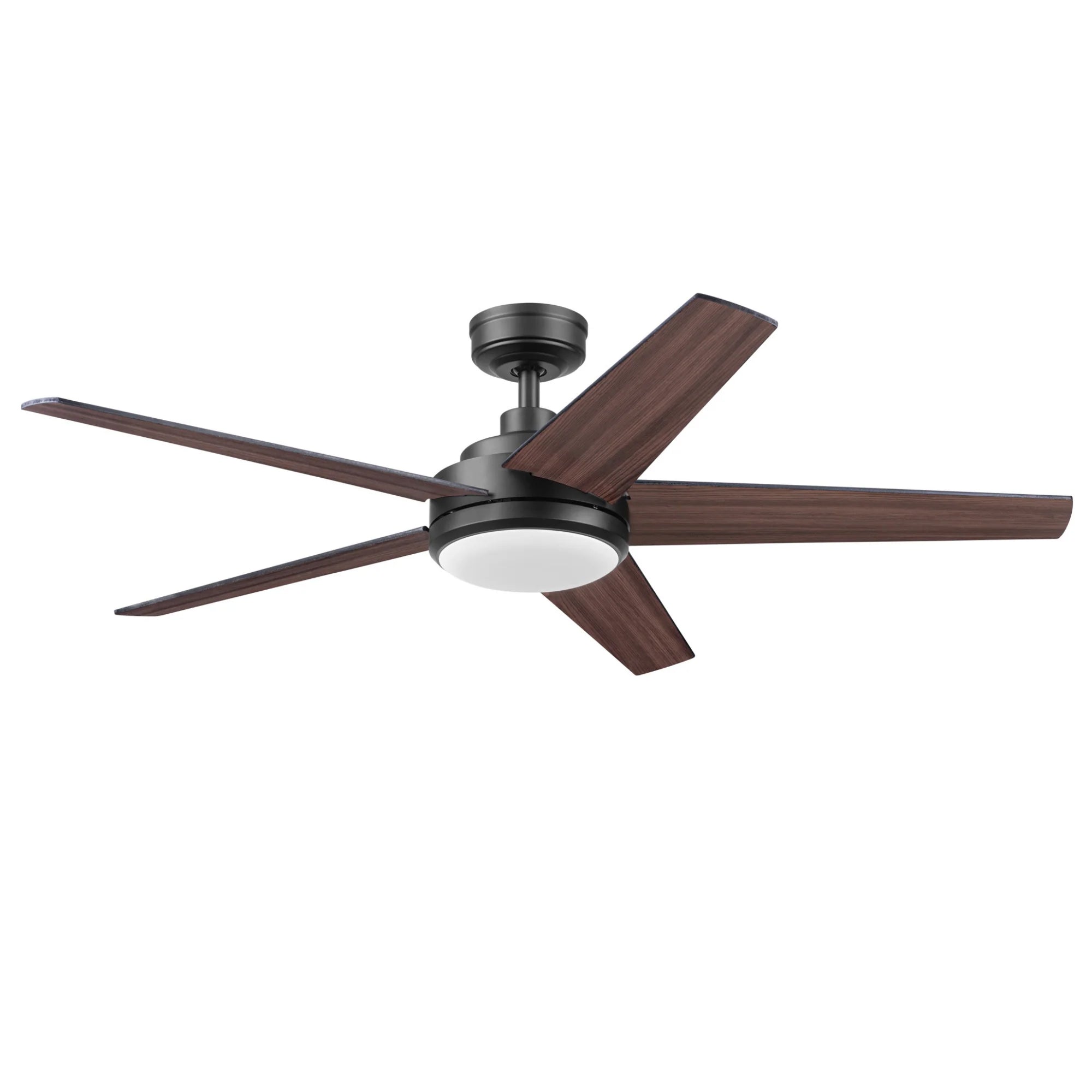 Mule 52 Inch 5-Minute Indoor & Outdoor Ceiling Fan with LED Light, Matte Black