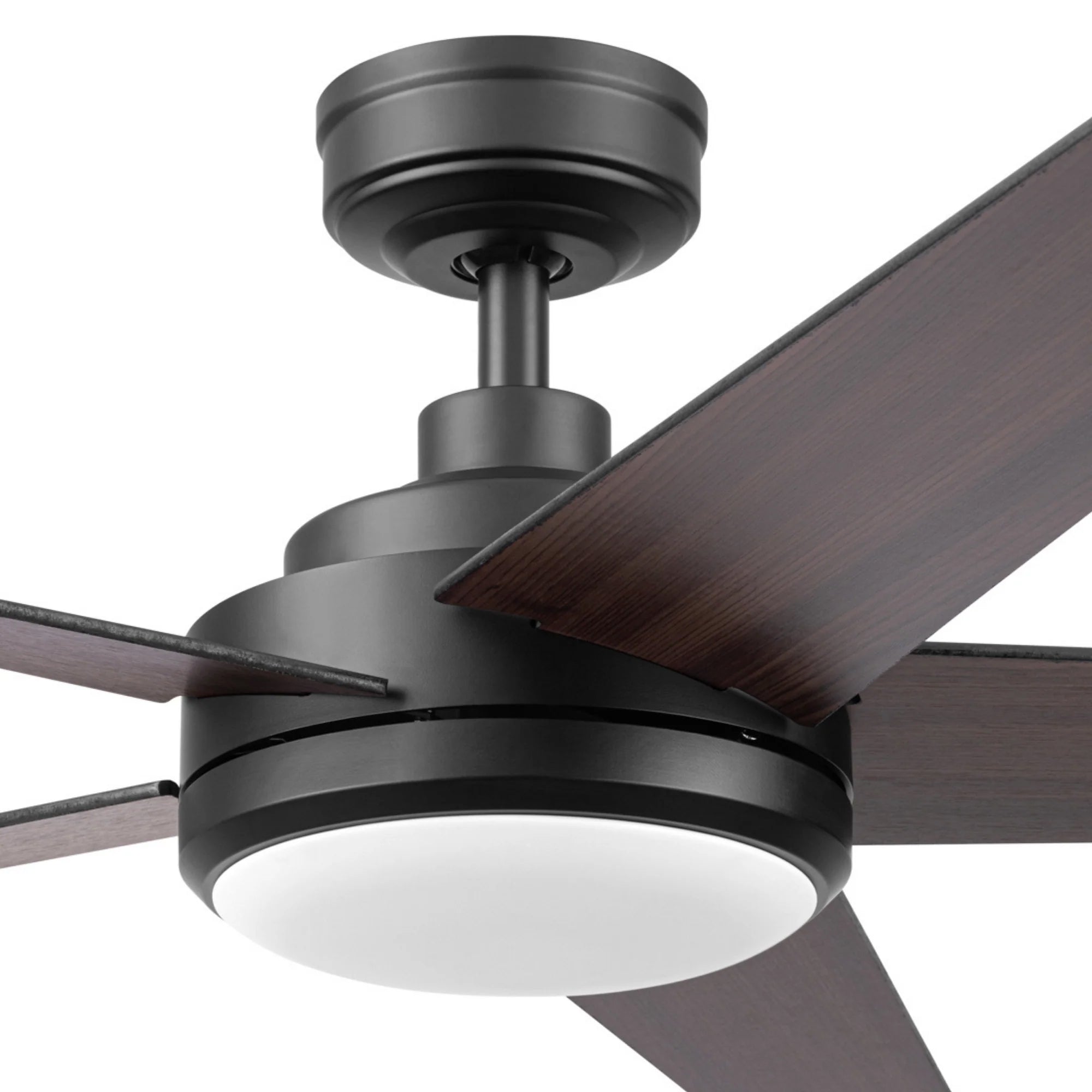 Mule 52 Inch 5-Minute Indoor & Outdoor Ceiling Fan with LED Light, Matte Black
