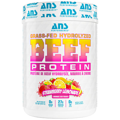 ANS Performance BEEF Protein Protein Powder, 1.5 Pounds, Strawberry Lemonade